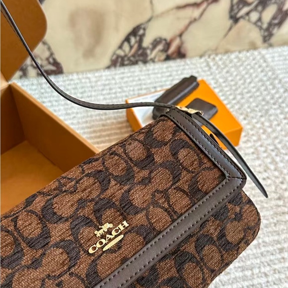 Coach Brown Signature Shoulder Bag - Picture 2 of 6